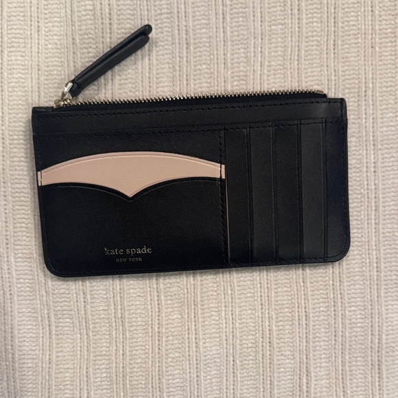 kate spade Accessories - Kate Spade Black and Pink Card Holder